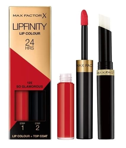 Max Factor Läppfärg - Långvarig Tvåfas Läppstift, Färg 125 So Glamorous