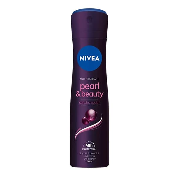 Nivea Pärla & Skönhet Antiperspirant Spray, 150ml//Nivea Pärla & Skönhet Antiperspirant Spray för fräsch och effektiv svettskydd i 150ml förpackning.