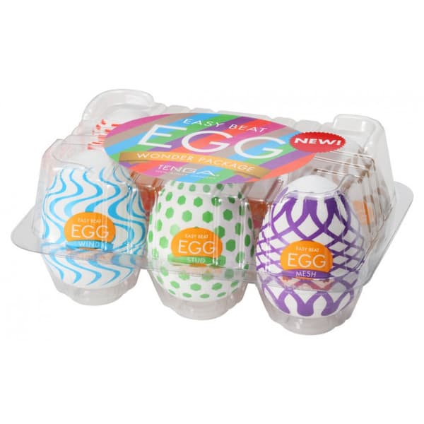 6-pack Tenga Solo Beat Ägg - Diskreta Enkeltanvändningsmasturbatorer
