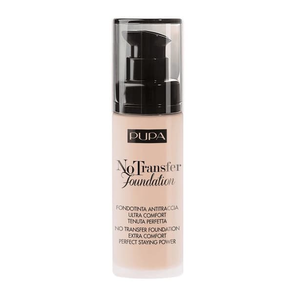 Pupa Milano No Transfer SPF15 Hydrerende Foundation 100 Porcelain, 30 ml.