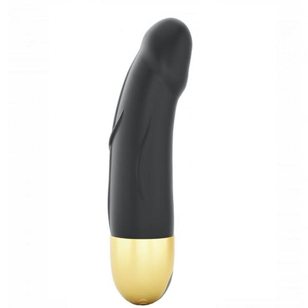 Marc Dorcel Real Vibration S 2.0 Vibrerande Dildo i Storlek S Svart & Guld