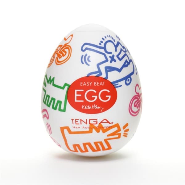 Tenga Let Pisk Æg Keith Haring Street Engangs Masturbator.