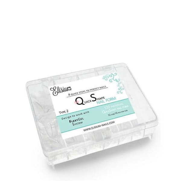 Elisium Hurtig Formning Negleforlængelses Skabeloner, 120 stk.