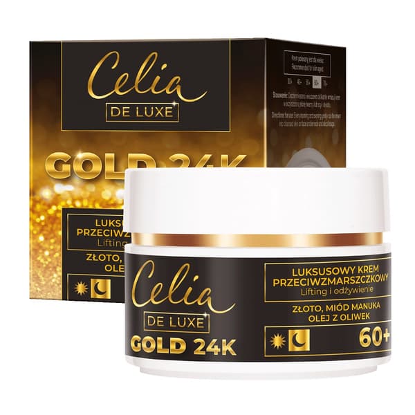Celia Anti-Aging Nattkräm 60+ med 24K Guld, 50ml