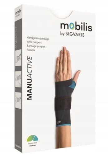Mobilis Manu Aktiivinen Ranne-tuki, Kevyt ja Mukava, Koko XS, Oikea, 1 kpl