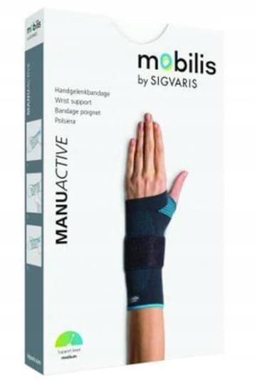 Mobilis Manu Active, Håndledsstabilisator, Størrelse M, Venstre, 1 stk.