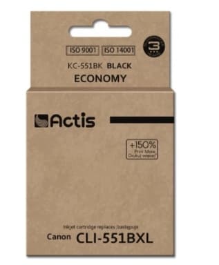 Actis Kompatibelt Bläck för Canon KC-551Bk (ersättare för CLI-551Bk) Svart