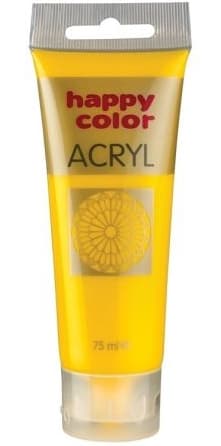Akrylmaling Gul, 75 ml