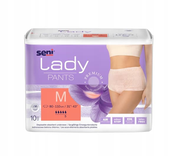 Skyddande Dam Trosor Seni Lady Medium, 10-stycken