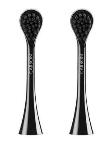 Curaprox Hydrosonic Hiili Sähköhammasharjan Päät, Musta/Valkoinen, 2 kpl