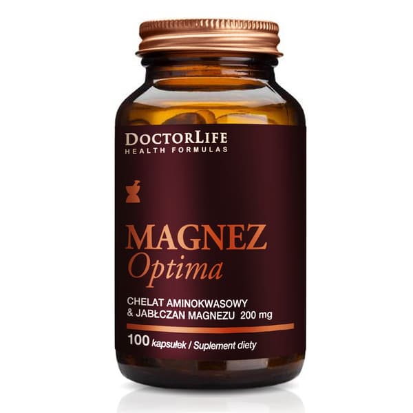 Doktor Liv Magnesium Optima - Kelaterad Aminosyra och Magnesiumjablansat 200mg, 100 kapslar