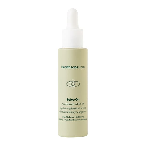 SundhedsLaboratorier Pleje Løsning På AcneSerum AHA 5 Multi-funktionelt ansigtsserum mod urenheder, 30 ml.