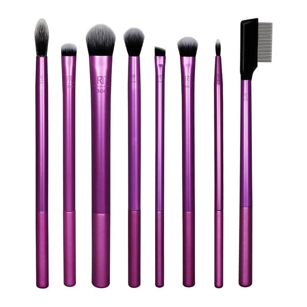 Real Techniques Hverdags Øjen Essentials Sæt med Makeup Børster, 8 Stykker