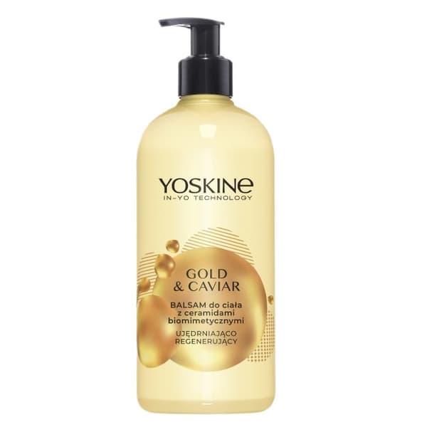 Yoskine Gold & Caviar Fugtgivende Body Balm med Biomimetiske Ceramider, 400 ml
