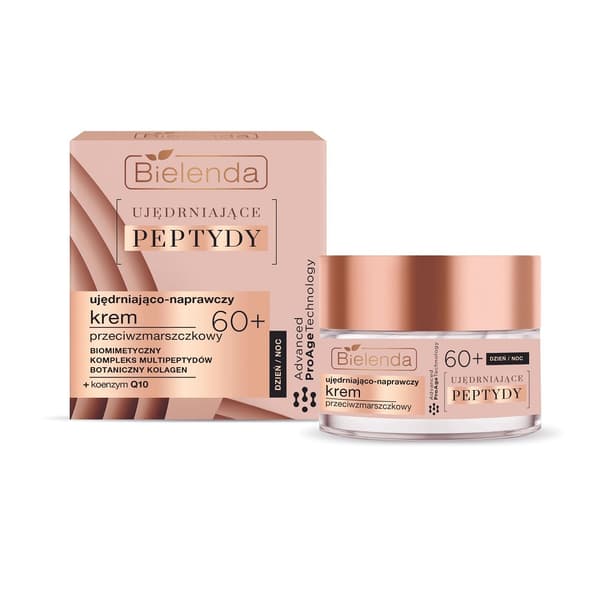 Bielenda Opstrammende Peptider 60+ Anti-rynke Dag & Natcreme, 50 ml