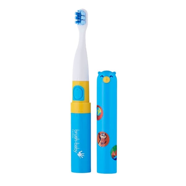 Brush-Baby Go-Kidz Rejse-sonisk Tandbørste til Børn 3+ År Blå/Rosa