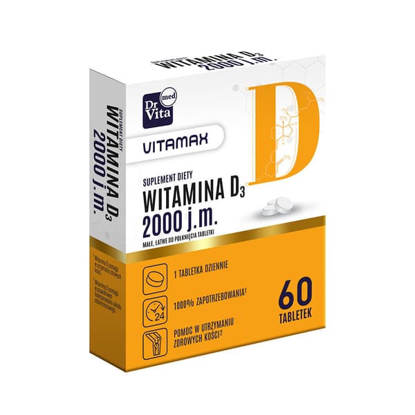 Dr Vita Vitamax Vitamin D 2000 IU, 60 Tabletter