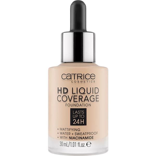 Catrice HD Flytande Täckning Matt Foundation 010 Ljus Beige, 30 ml