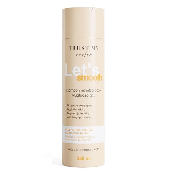 Trust My Sister Kosteuttava ja Siloittava Shampoo Keskikokoisille Hiuksille, 250 ml