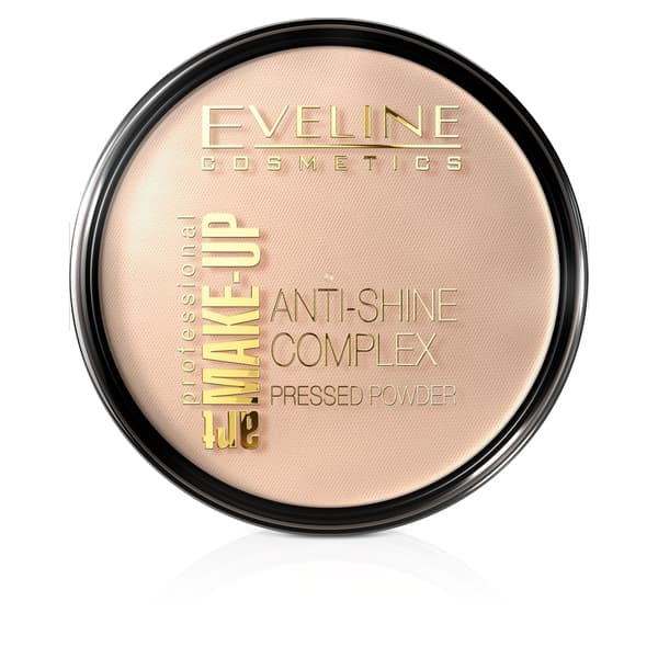 Eveline Cosmetics Anti-Glans Pressat Mineralpuder med Siden Transparent 14g