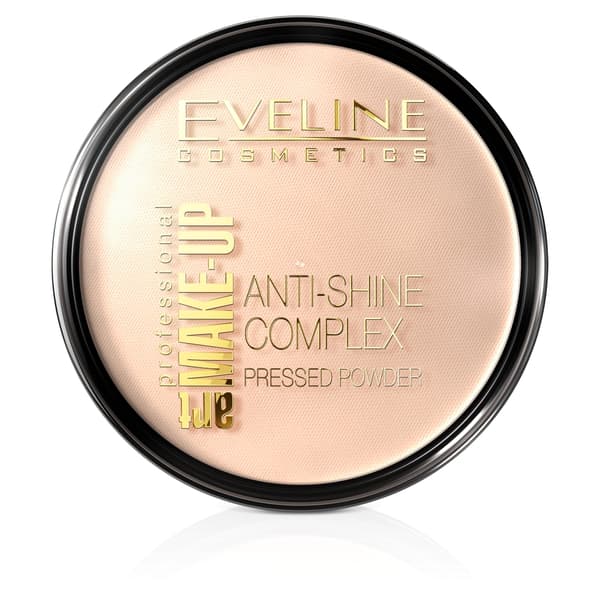Eveline Cosmetics Art Make-Up Anti-Glans Komplex Mattande Mineralpuder med Silke 32 Natural, 14 g