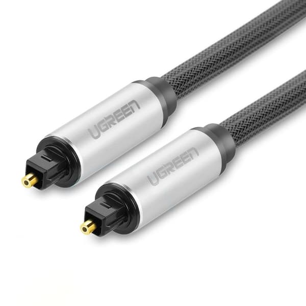 Ugreen AV108 10539 Optisk Toslink/SPDIF-kabel 1m - Grå