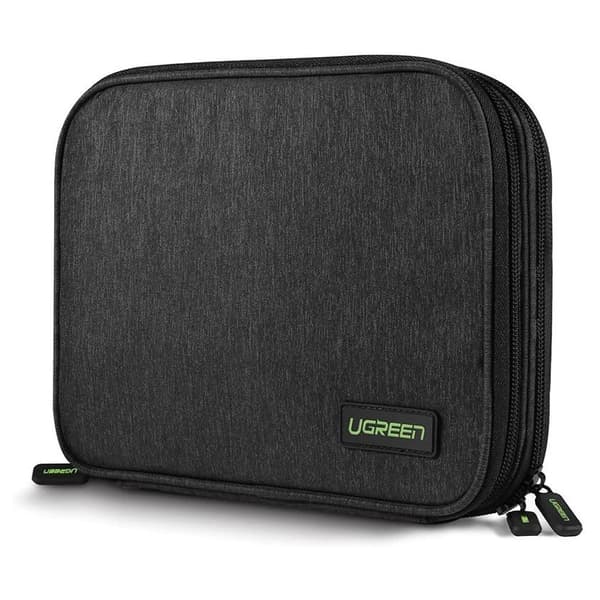 Ugreen Beskyttende Taske til Ekstern Harddisk, Telefon, Kabler og Tilbehør 24,5 x 17,5 x 5 cm Grå (Model: 50147 LP149)