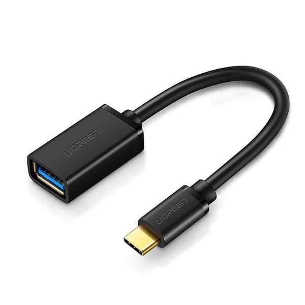 Ugreen USB-A 3.0 til USB-C 3.0 Adapter OTG - Sort