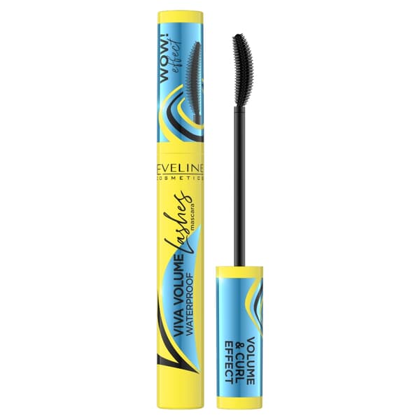 Eveline Cosmetics Viva Volume Vattentät Volym- och Böjmascara, 10 ml
