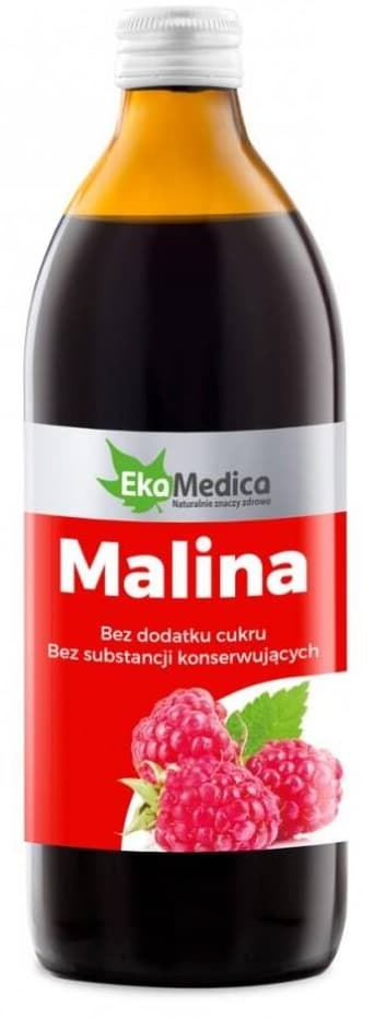 Naturlig Ekologisk Hallonjuice 500 ml - Renaste smaken från EkaMedica