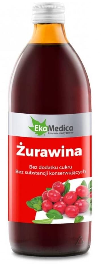 100% Tranbärsjuice EkaMedica, 1000 ml - Högkvalitativt Tranbärsextrakt för Hälsa och Välbefinnande