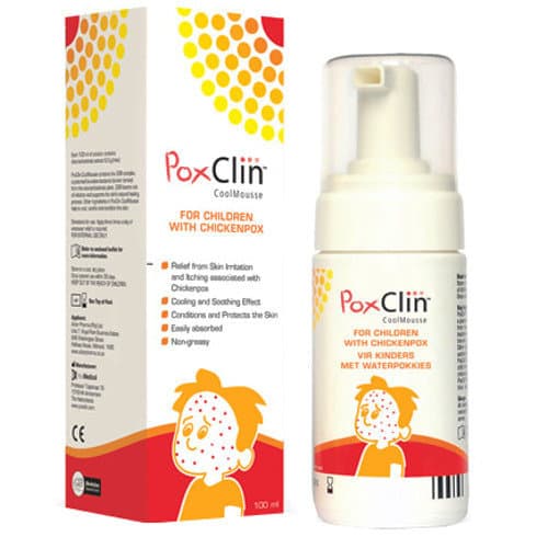 Vattkoppsbehandlingsmousse från PoxClin 100ml