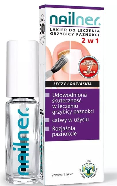 Nagelsvampsbehandling 2i1 Nagellack, 5 ml.