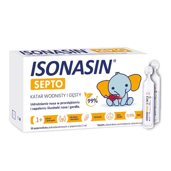 Isonasin Septo Nasalsköljning Ampuller à 5 ml