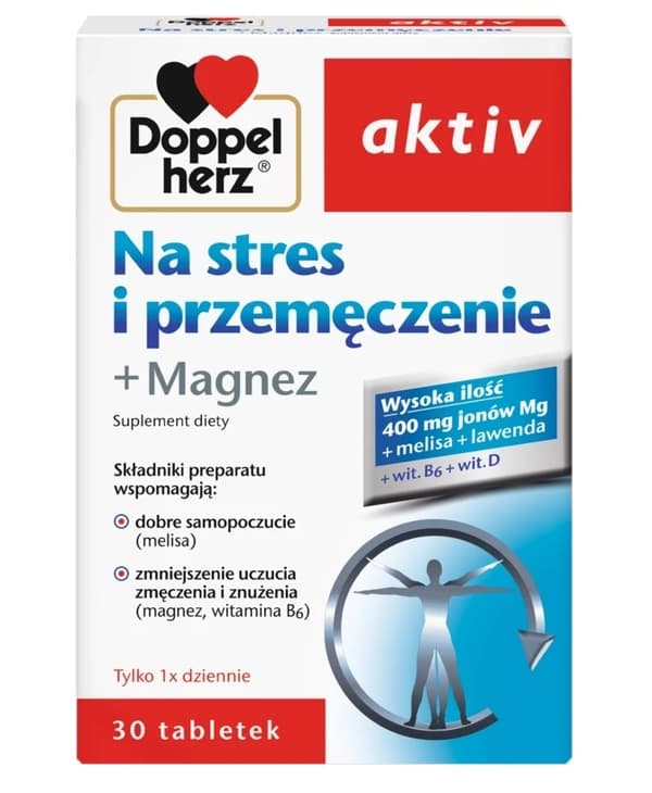 Stresstagare med magnesium, 30 tabletter
