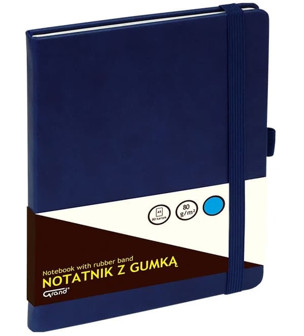 Muistiinpanovihko A5, tummansininen, 80 sivua