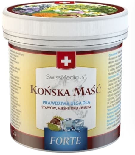 Schweizisk Hestebalsam Cool Forte - Lindring af muskelsmerter, 250 ml.