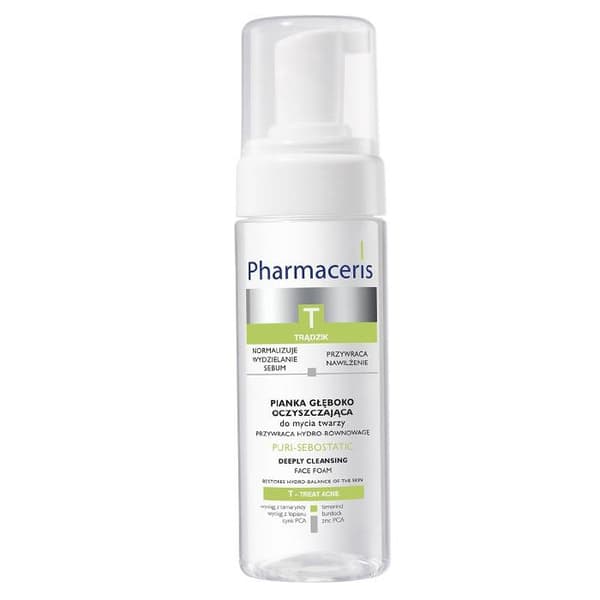 Pharmaceris T Puri-Sebostatic Ansiktsrengöring - Djuprengörande för fet och oren hy 150 ml