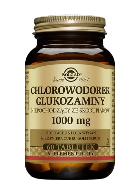Solgar, Vegetabiliskt Ursprung Glukosamin HCL 1000mg, 60 Tabletter