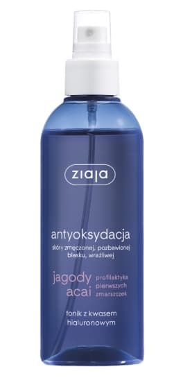 Ziaja, Acai Bær, Hyaluronsyre Ansigtstonic, 200 ml