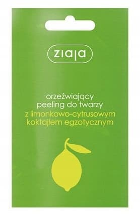 Ziaja, Citron- og Citrus Peelingsgel til ansigt og krop, 1 pose 7 ml