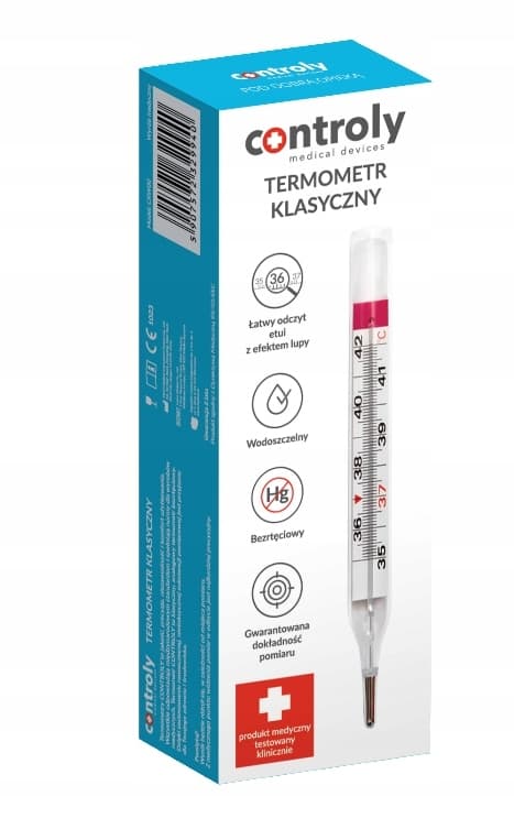 Digital termometer utan kvicksilver, pålitlig och säker