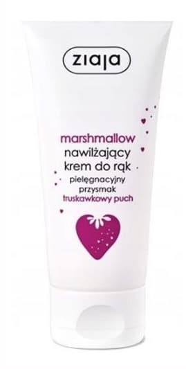 Ziaja Marshmallow Handkräm 50 ml - Fuktgivande och Näringsrik Handkräm utformad för att mjukgöra och vårda torr hud. Smidig, absorberande formula.