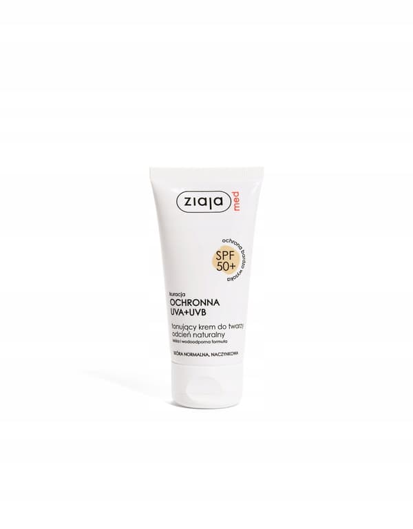 Ziaja Med, SPF 50+, tonerende creme, 50 ml