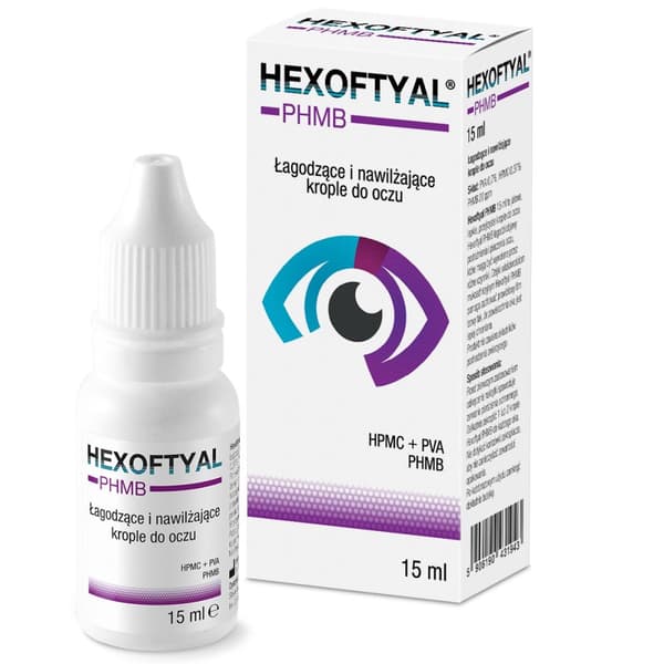 Hexoftyal, ögondroppar 15 ml - Ögonvård för lindring av torra och irriterade ögon
