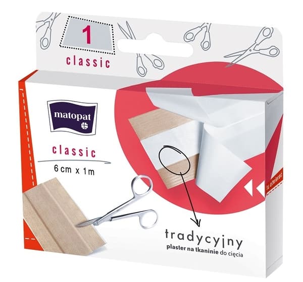 Matopat Classic Gipsbandage 6cm x 1m - Effektiv Läkning för Mindre Skador. Enkel Användning för Snabb Återhämtning. Hög Kvalitet för Professionell Vår
