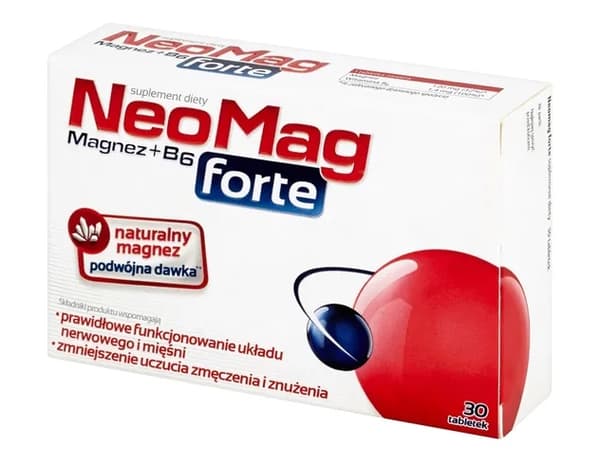 NeoMag Forte - Magnesiumtabletter til nervesystemet og musklerne. Effektivt kosttilskud i tabletform.