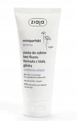 Ziaja Virkistävä Valkosavi Hammastahna verbena-minttu, Fluoriton 100 ml