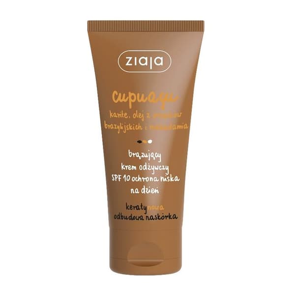 Ziaja Cupuacu, ravitseva päivävoide, jossa  bronzing vaikutus, SPF10, 50ml