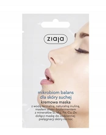 Ziaja, Mikrobiom tasapaino, kasvonaamio kuivalle iholle, 7 ml